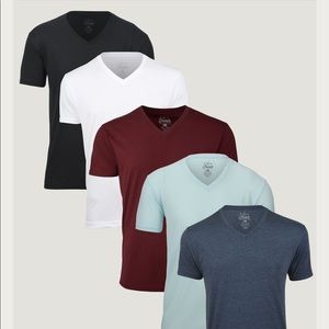 5 pack Fresh Clean V Neck Men’s Tees! NWT!